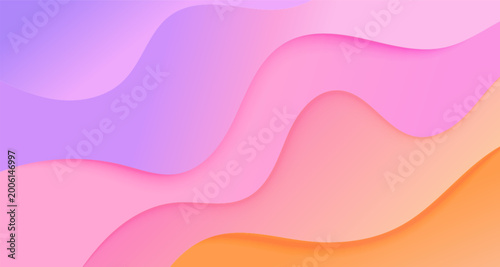 Pastel abstract background with soft gradient wave shapes