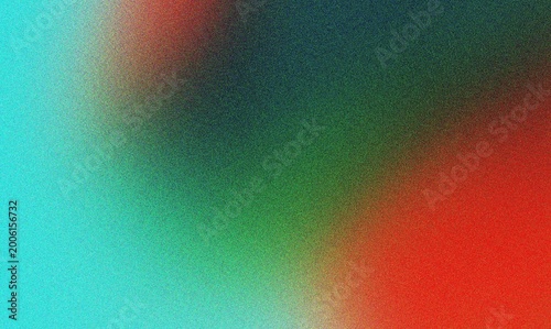 Obraz na plátně Vibrant gradient texture featuring cyan green and deep red color palette
