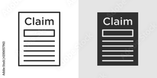 Fotografie Claim Approval Icon representing successful authorization of insurance or reimbursement claims, confirming eligibility, validation, and financial approval for processing benefits