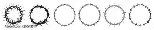Foto crown of thorns vector pack vector illustration