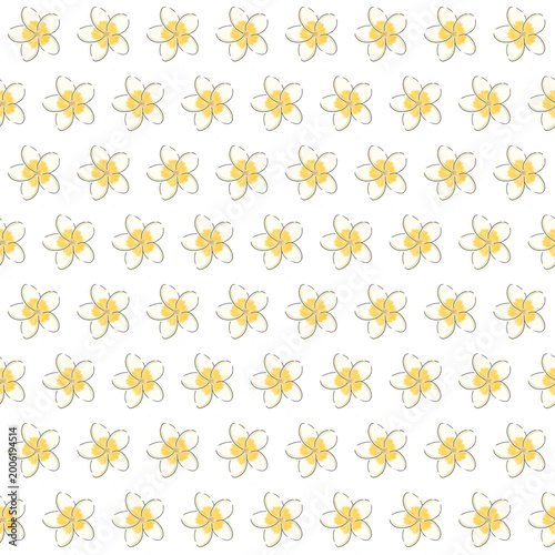 seamless pattern with yellow flowers