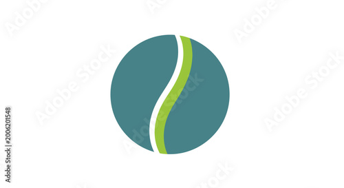 Free Download A stylized illustration of a coffee bean featuring a teal exterior and a light green crease - GFXLoad