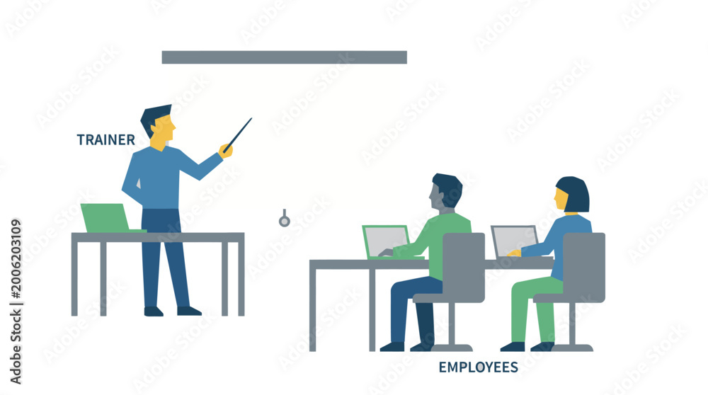 Fototapeta premium Business training and development concept.