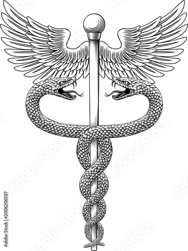 Caduceus staff of Hermes me...