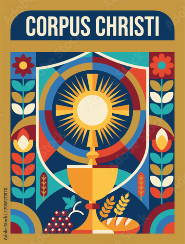 vector corpus christi poster template