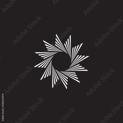 simple and modern geometric logo design template elements