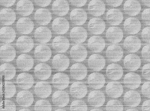 Photocopies of bubble wrap film with background or texture with grain and noise illustration
