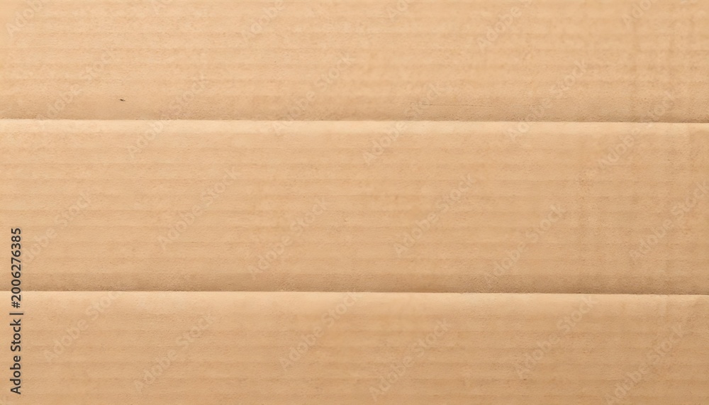 Fototapeta premium Close-up full frame shot of a corrugated cardboard texture with horizontal lines