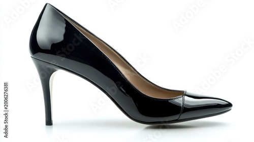 Black High Heel Shoe, Studio Shot, Fashion Accessory