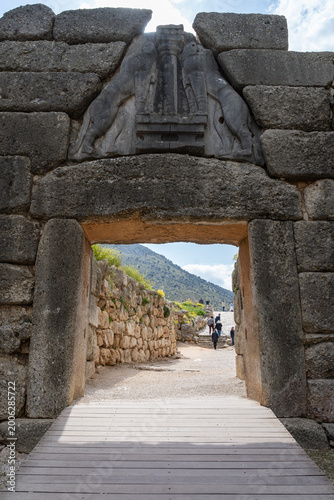Porta dei Leoni a Micene, Grecia