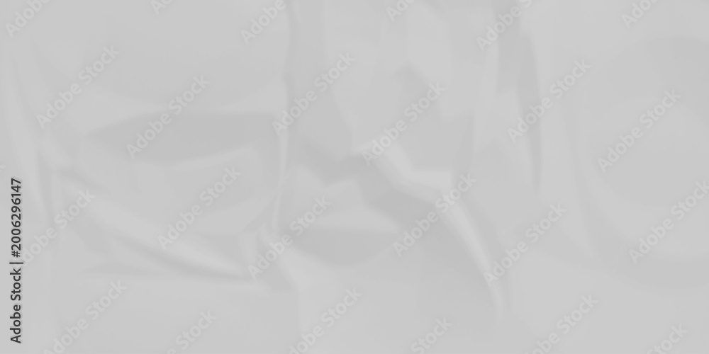 Fototapeta premium White fabric background. white crumpled paper background texture pattern overlay. wrinkled high resolution arts craft and Seamless white crumpled paper.