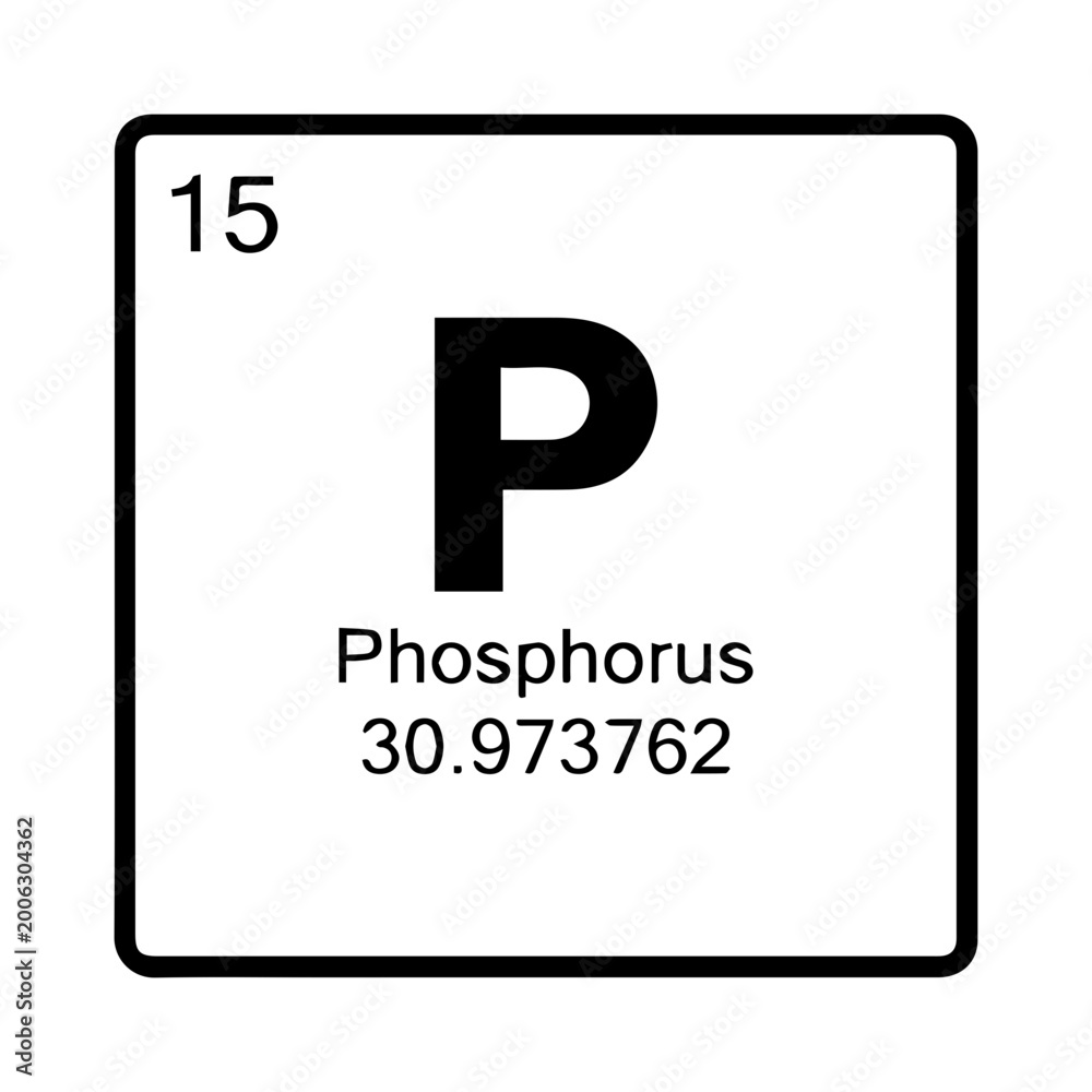 Obraz premium Phosphorus Element Periodic Table