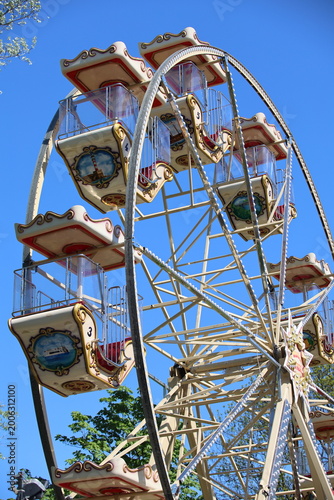 Carousels at the amusement park