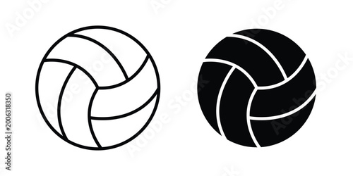 Fényképezés Volleyball icon element for design. Vector symbols