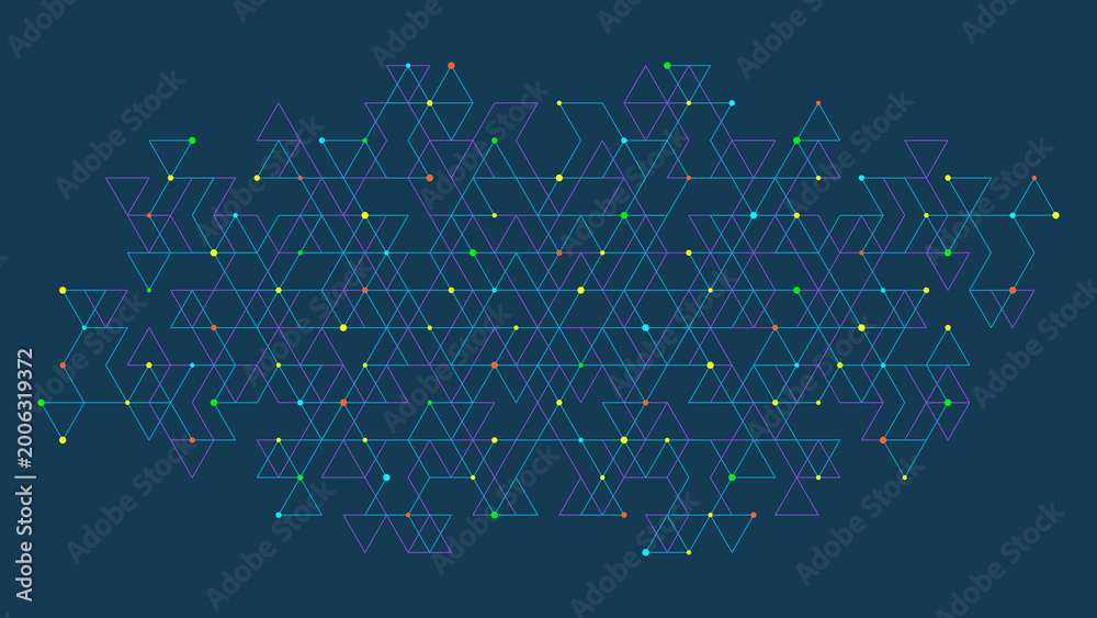 Fototapeta premium Abstract geometric background and minimalistic texture with triangles pattern