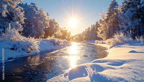 Winter's radiant embrace