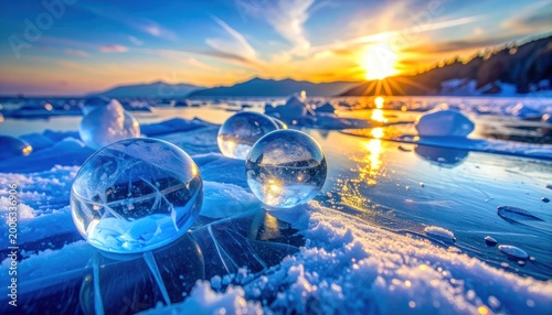 Frozen luminescence and crystalline reflections