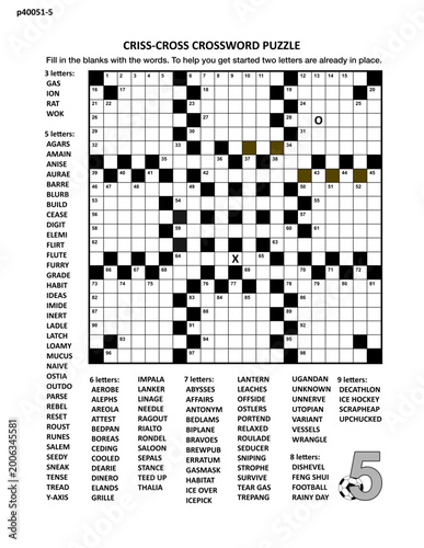 Football fill in the blanks crossword puzzle with american style grid of 21x21 size, 83 blocks, 104 words, two letters revealed.
