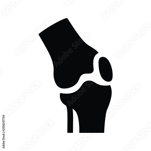 Photos Knee Joint Anatomy Icon Medical Illustration