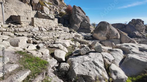Autumn view of Ruins of Ancient thracian city of Perperikon, Kardzhali Region, Bulgaria