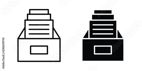 Tableau sur toile Archives icon design