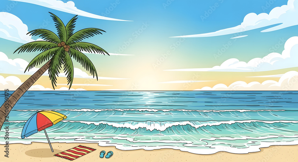 Fototapeta premium tropical beach background