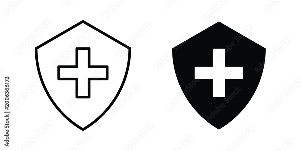Obraz premium Immune system icon design. Editable Stroke. Isolated on white background