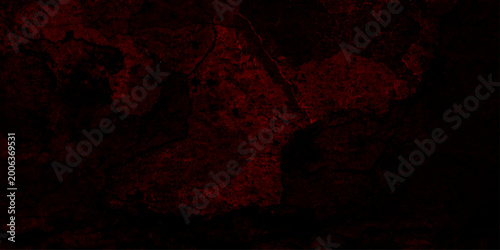 Tableau sur toile Dark red grunge texture with black undertones creates a dramatic and black background, grungy red wall textures with scratches for any design,old wall vintage surface live dark black red light effect
