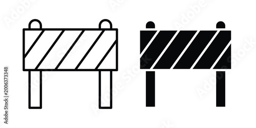Cuadro en lienzo Obstacle icon design