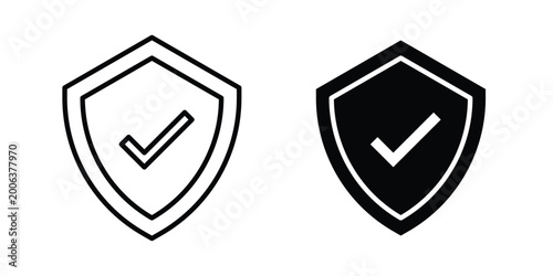 Reliable icon design. Editable Stroke. Isolated on white background