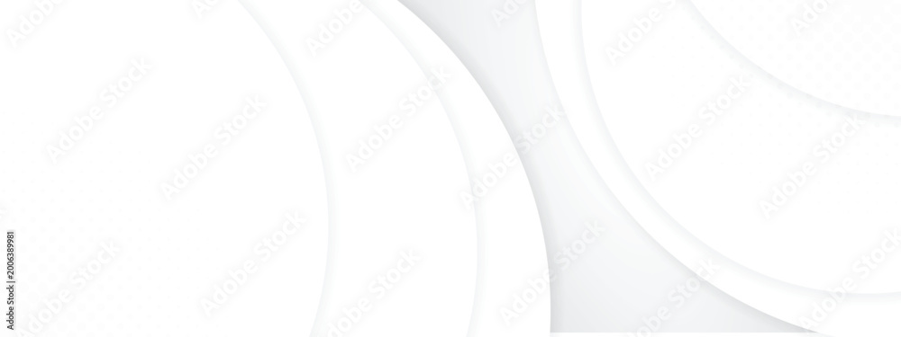 Fototapeta premium Futuristic White Geometric Banner with Tech Mesh Pattern and Clean Lines for Professional Digital Marketing and Website Header.
