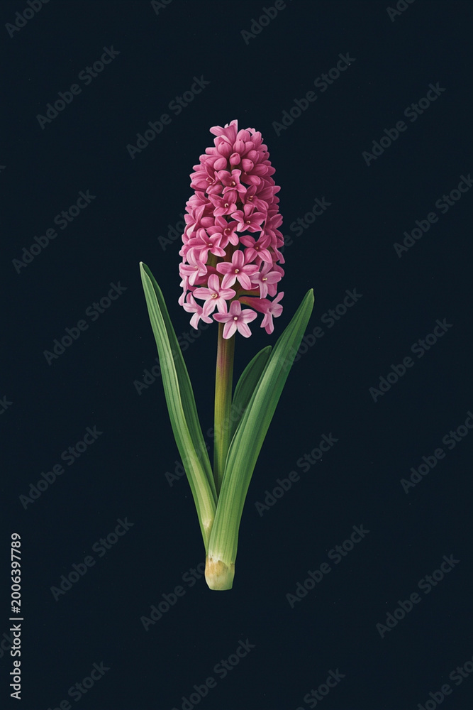 Obraz premium hyacinth on black background