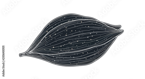 Canvastavla Detailed view of a leaf.