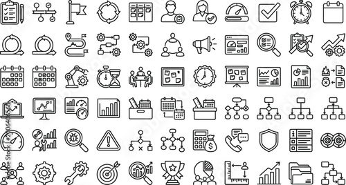 Fotografija Collection of ancient egyptian hieroglyphs and symbols