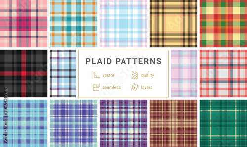 Canvas Print Plaid pack perfect for stationery bundles