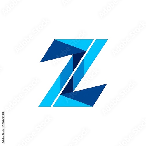 Free Download Blue Z Logo Design Template. - GFXLoad