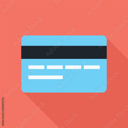 credit card flat web icon concept