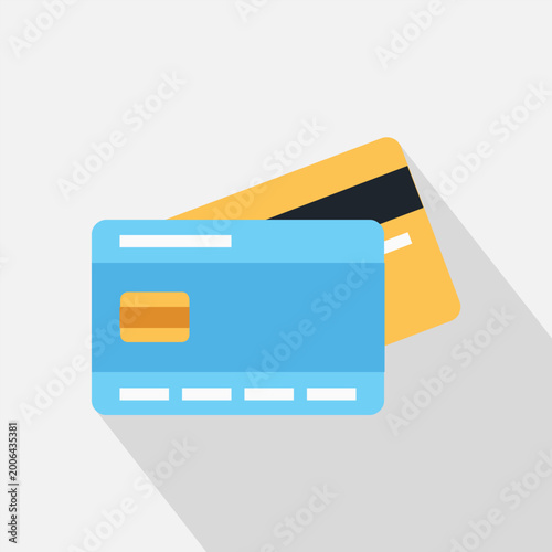 credit card flat web icon concept