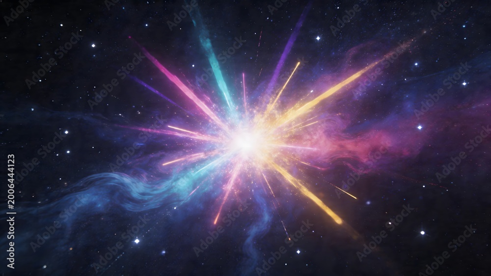 Fototapeta premium Cosmic explosion in space