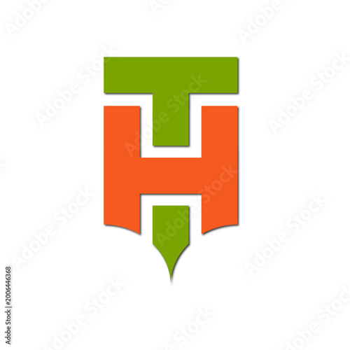 Web line modern color full logo design