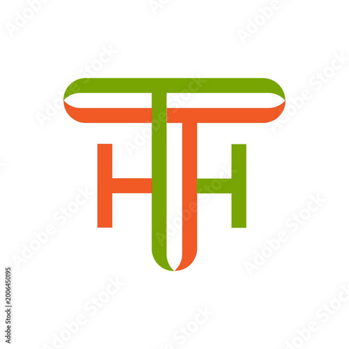 Web line modern color full logo design