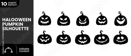 Halloween Pumpkin Silhouette