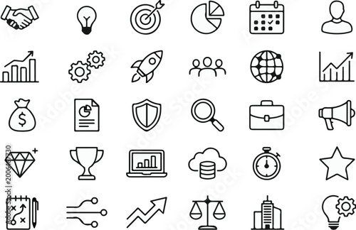 Canvastavla precious icons sheet for business grouth