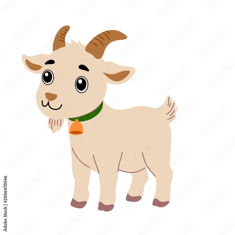 Obraz premium Cute kid woth animal qurban