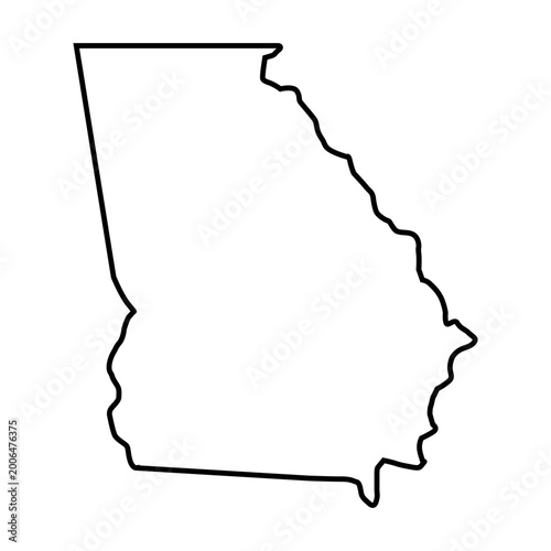 Georgia outline map