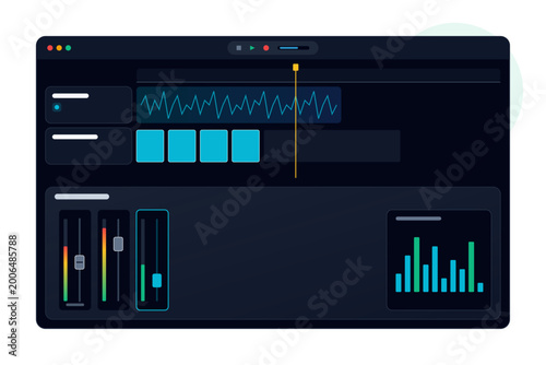 Canvastavla Sound editing software interface dark theme for professional audio production wi