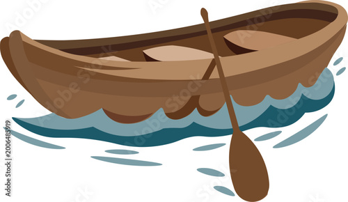 A little wooden boat