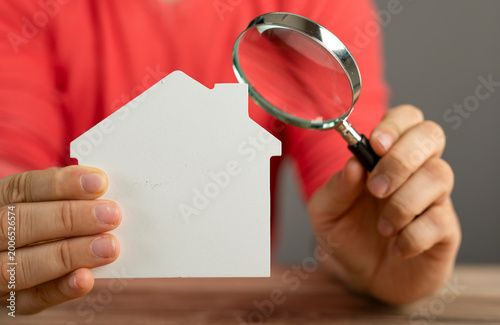 Person using a magnifying g...