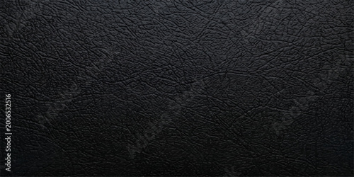 Tableau sur toile Detailed close-up of dark leather texture, showcasing the rich texture and supple quality, ideal for backgrounds