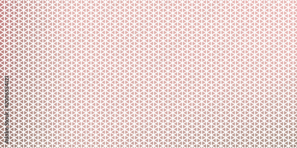 Obraz premium Abstract geometric background with seamless triangular grid pattern in soft pastel pink gradient tones